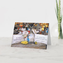 プライマス市中心部の窓辺のディスプレイ カード