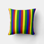 プライマリカラーシンストライプ装飾用クッション-Sq クッション (裏面)