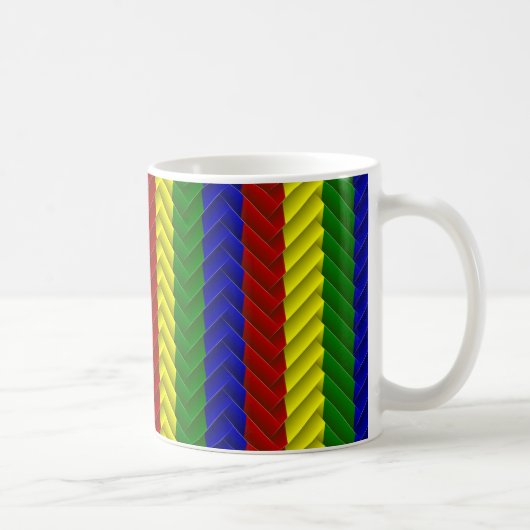 プライマリカラーヘリンボーン コーヒーマグカップ (右)