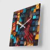 プライマリキューブ スクエア壁時計 (傾斜)