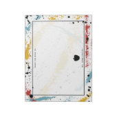 プライマリブラシストローク抽象芸術アート先生Apple ノートパッド (回転)