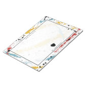 プライマリブラシストローク抽象芸術アート先生Apple ノートパッド (アングル)