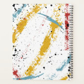プライマリブラシストローク抽象芸術アート先生Apple プランナー手帳 (裏面)