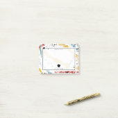 プライマリブラシストローク抽象芸術アート先生Apple ポストイット (デスク上)