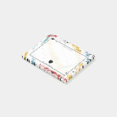 プライマリブラシストローク抽象芸術アート先生Apple ポストイット (アングル)