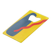 プライマリーカラークレジットカードボトルオープナー クレジットカード栓抜き (正面アングル)