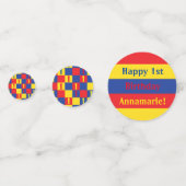 プライマリーカラーズキッズバースデーパーティー コンフェッティ (裏面)