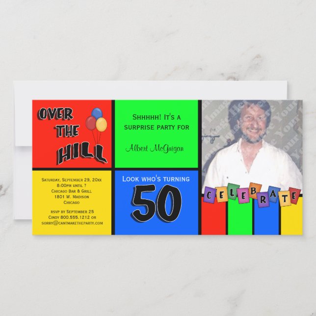 プライマリーカラーフォトサプライズ50th誕生日パーティー (正面)