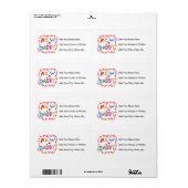 プライマリーカラー新しいパパのプレゼント ラベル (フルシート)