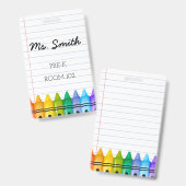 プライマリークレヨン付きプレKデイケア先生バッジ バッジ (表裏)