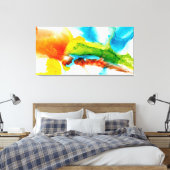 プライマリ梅 – 水彩 キャンバスプリント (インサイチュ (寝室))