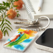 プライマリ梅 – 水彩 キーホルダー (正面右)