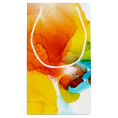 プライマリ梅 – 水彩 スモールペーパーバッグ (裏面)