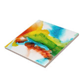 プライマリ梅 – 水彩 タイル (側面)