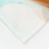 プライマリ梅 – 水彩 フリースブランケット (角)