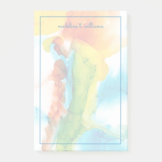 プライマリ梅 – 水彩 ポストイット (正面)