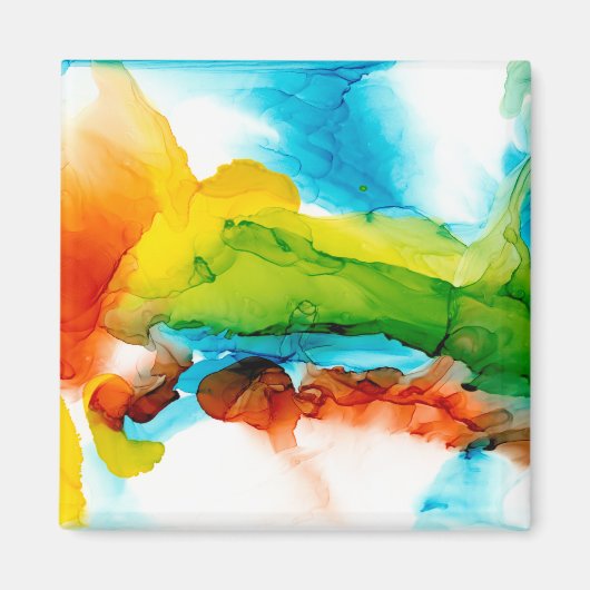 プライマリ梅 – 水彩 マグネット (正面)