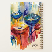 プライマリ花スパイラルノートブック ノートブック (裏面)