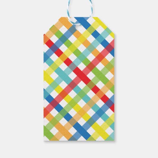 プライマリCrissクロスパーソナライズされたギフトラベル ギフトタグ (裏面)