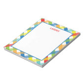 プライマリCrissクロスパーソナライズされたメモ帳 ノートパッド (回転)