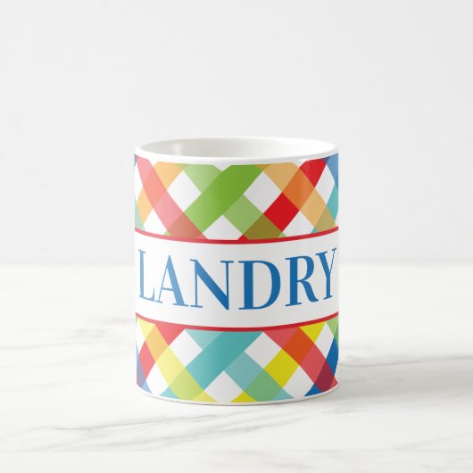 プライマリCrissクロスパーソナライズドマグカップ コーヒーマグカップ (中央)