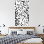 プライマル調和 キャンバスプリント (インサイチュ (寝室))