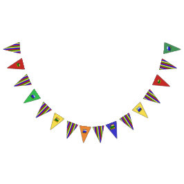 プライムカラーズチョオチョオトレインパーティー バンティングフラッグ