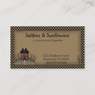 プライムカントリーSaltbox & Sunflowers名刺 名刺