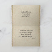 プライムビクトリアンシーメスホリデークリスマスカード シーズンカード (内部)