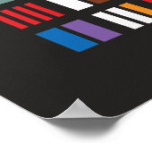 プライムファクターのポスター – 黒 ポスター (角)