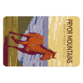 プライヤマウンテンズワイルドホースレンジヴィンテージ マグネット (横)