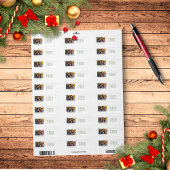 プライ伝統的ド/タータンチェック休日の返品ラベル ラベル