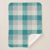 プライ素朴ドターコイズグレーベージュ シェルパブランケット (正面)