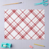 プライ赤と白ドティッシュペーパー 薄葉紙 (クラフト)