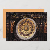 プラウジュクロックデコレーション招待状 招待状 (正面/裏面)