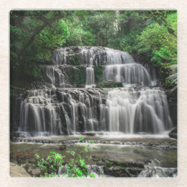 プラカウヌイ秋、ニュージーランドグラスコースター ガラスコースター