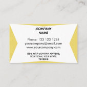 プラクの黄色い名刺を眩まして下さい 名刺 (裏面)