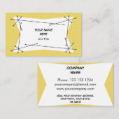 プラクの黄色い名刺を眩まして下さい 名刺 (正面/裏面)