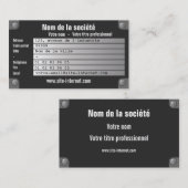 プラクのconstructeur 名刺 (正面/裏面)