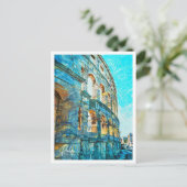 プラクロアチア美しい油絵を描の風景 ポストカード (スタンド正面)