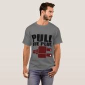 プラグを引っ張って下さい Tシャツ (正面フル)