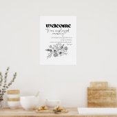 プラグを抜いた式へようこそ ポスター (キッチン)