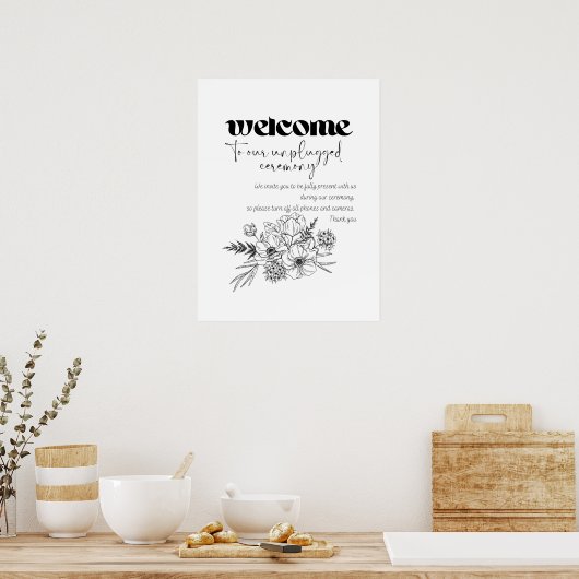 プラグを抜いた式へようこそ ポスター (キッチン)