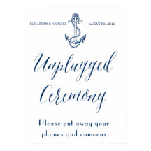 プラグを抜いた航海の式結婚のサイン