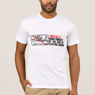 "プラグを抜いて下さいそれの" Tシャツ
