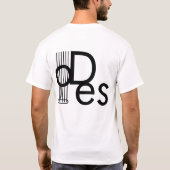 プラグを抜かれたギターの下水管の焦燥板イメージ Tシャツ (裏面)