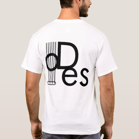 プラグを抜かれたギターの下水管の焦燥板イメージ Tシャツ (裏面)