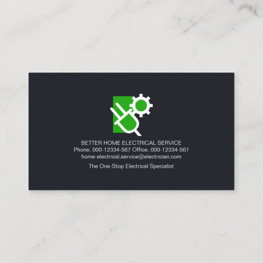 プラグインパワーフェージング電気信号 名刺 (裏面)