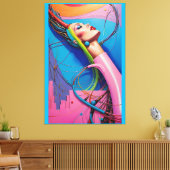 プラグイン済み キャンバスプリント (インサイチュ (リビング))