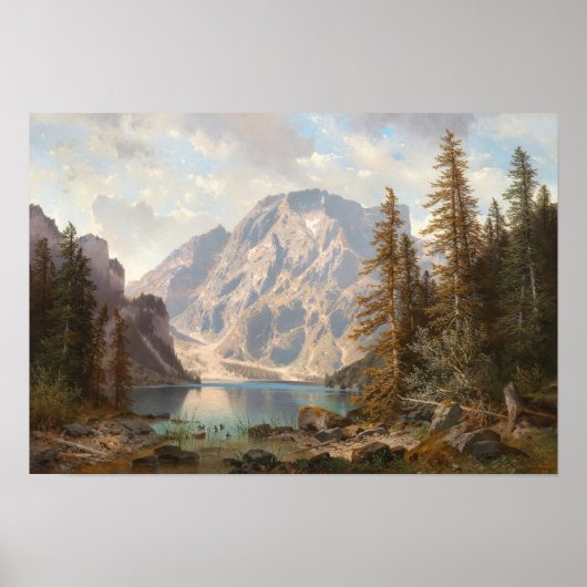 プラグザー – Wildsee with the Seekofel Tirol (1896) ポスター (正面)